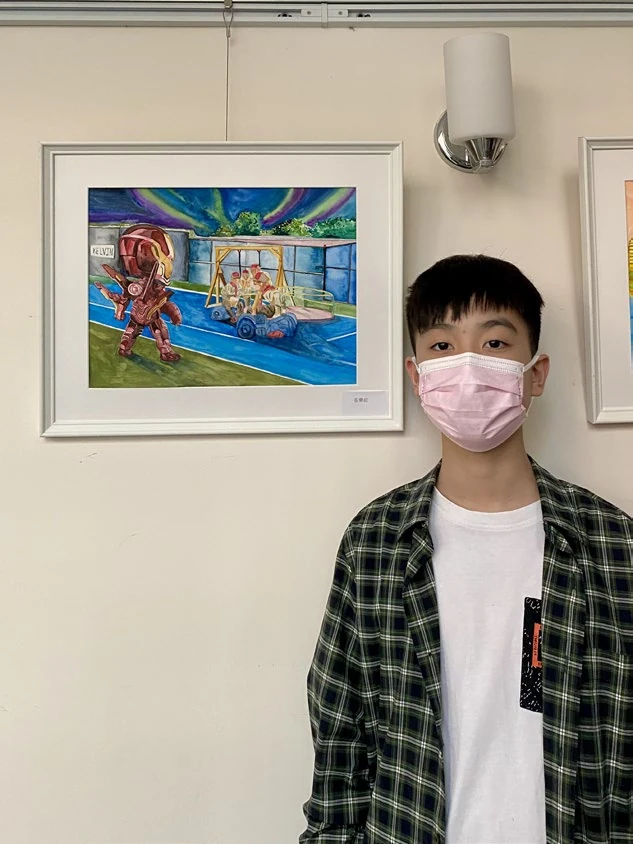 Portrait beside My Blue Period In High School
