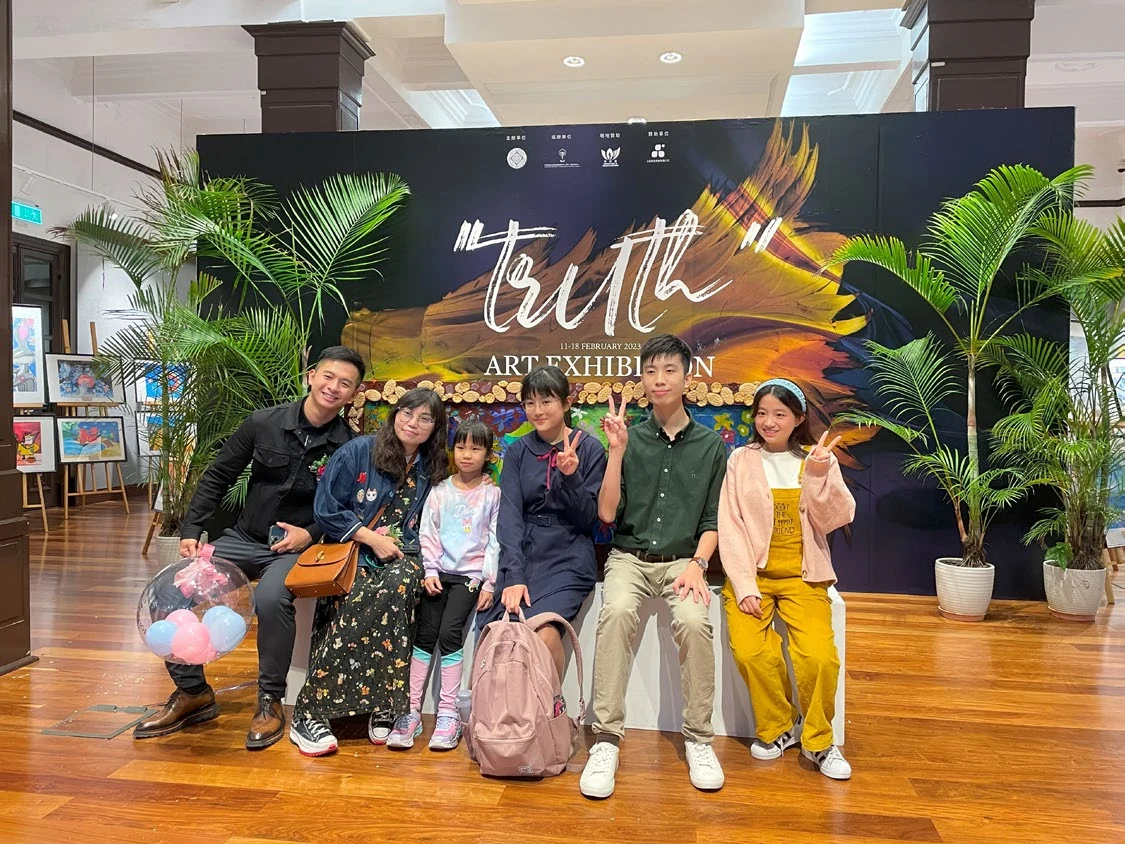 Group photograph at the Truth exhibition
