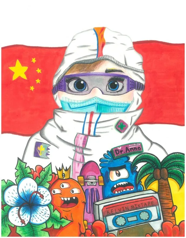 Inspired by Frozen II, Anna becomes a symbol of medical workers confronting the pandemic.