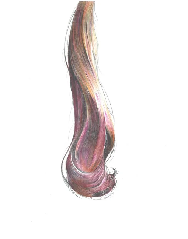 A study of realistic hair, made through online tutorials, records a developing practice of self-directed learning.